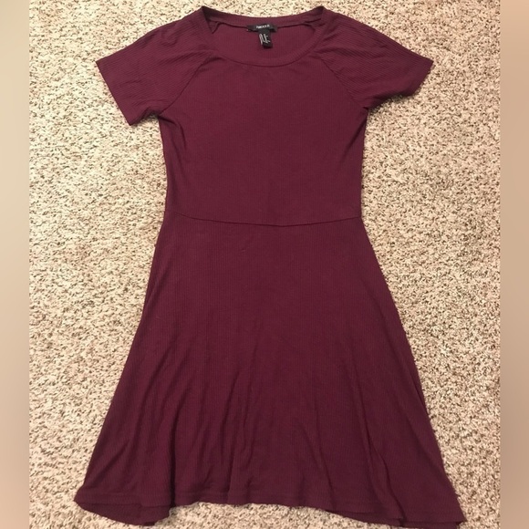 Xs Basic Maroon Dress - Picture 1 of 2